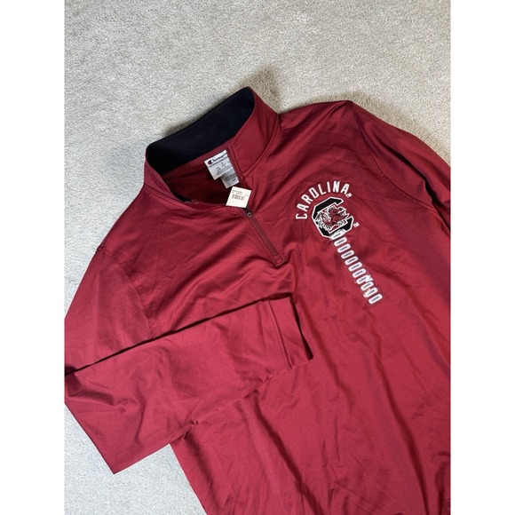 New 1/4 Zip Pullover shirt South Carolina Gamecocks Football Champion USC Large - Picture 1 of 11